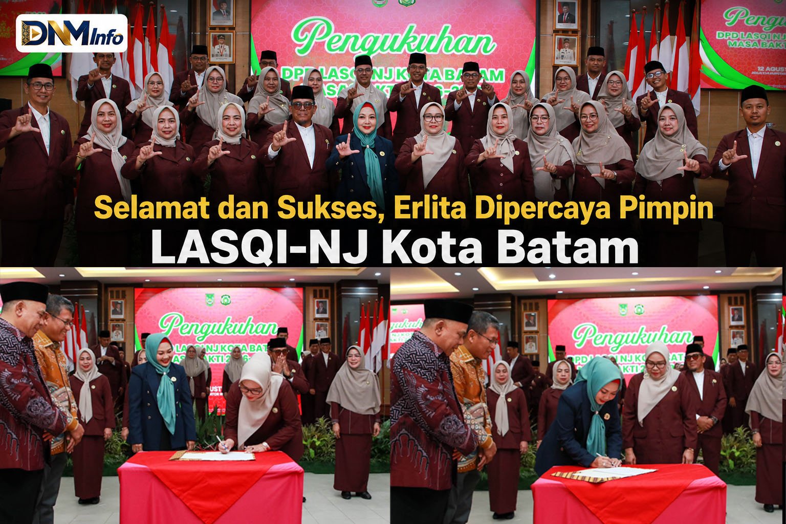 Selamat dan Sukses, Erlita Amsakar Dipercaya Pimpin LASQI-NJ Kota Batam Periode 2026–2031