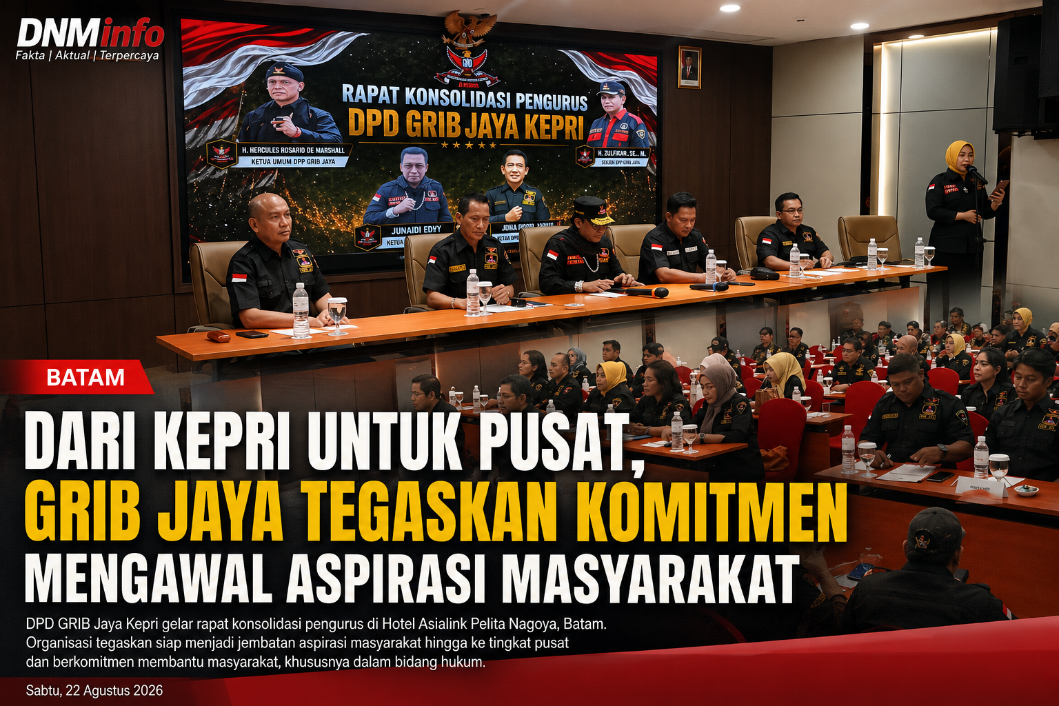 GRIB Jaya Kepri Perkuat Barisan, Tegaskan Komitmen Membela Aspirasi Masyarakat