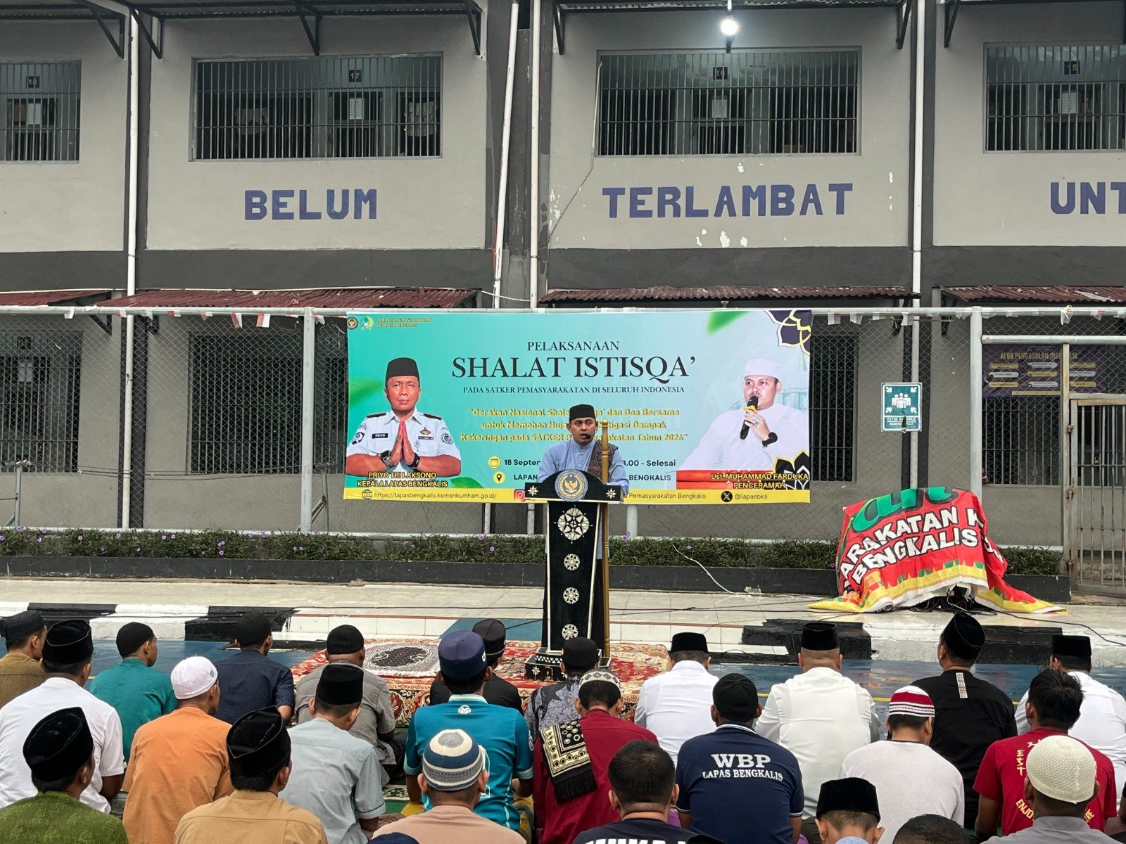 Lapas Bengkalis Bersama Warga Binaan Panjatkan Doa, Mohon Hujan dan Keberkahan