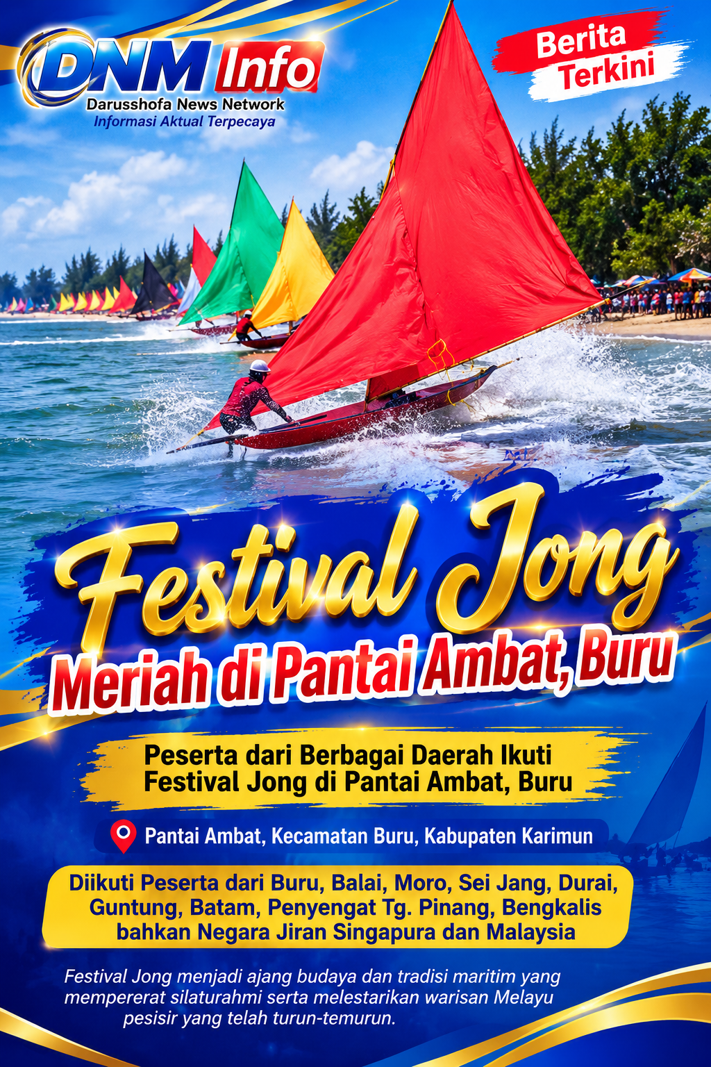 Festival Jong Meriahkan Pantai Ambat, Buru